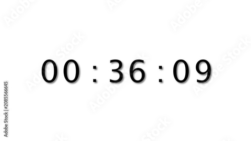Φωτογραφία Digital timer shows elapsed time in hours minutes and seconds counting