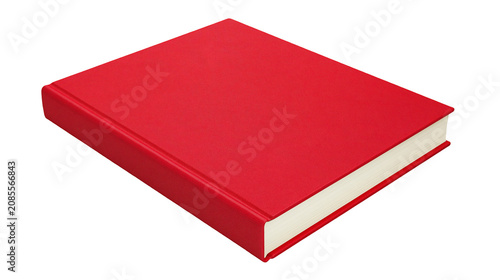 Konstfotografi Red hardcover book with cream pages