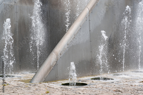 Urban fountain jets offering cooling relief during the Europe summer 2026 heat wave