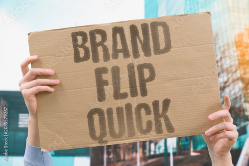 Obraz na plátně "Brand flip quick" Switching loyalties has never been simpler