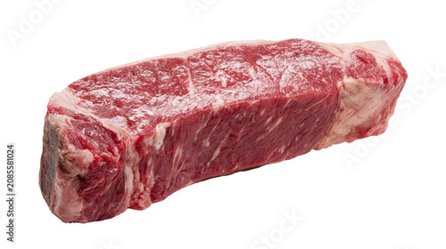 Obraz na plátně Raw beef steak with marbling and fat cap