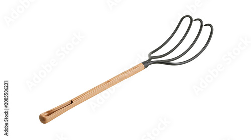 Konstfotografi Garden pitchfork with wooden handle and metal tines