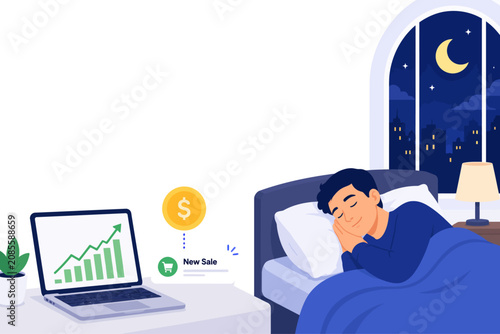 Fotografía generate income while you sleep passive income investment investor job lifestyle