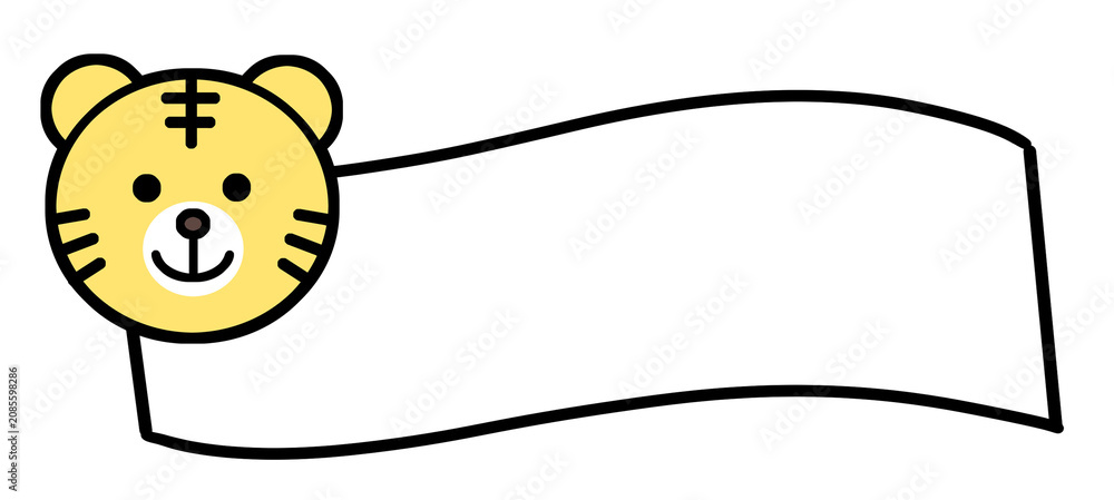 Fototapeta premium Name tag illustration design