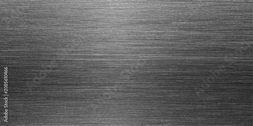 Fotografía Abstract Black Metal Texture Background with Brushed Steel Surface Dark Grunge F