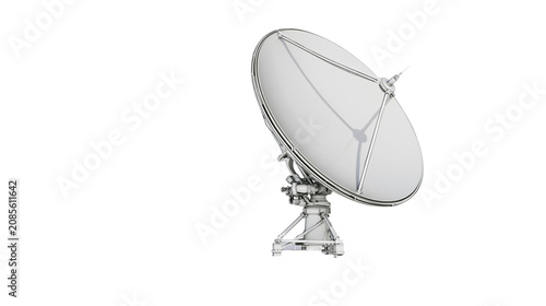 Tableau sur toile Large satellite dish antenna for communication and broadcasting