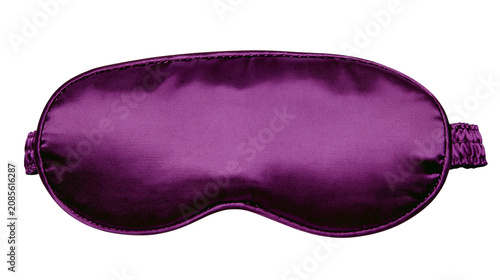 Obraz na plátně Purple satin sleep mask with elastic strap
