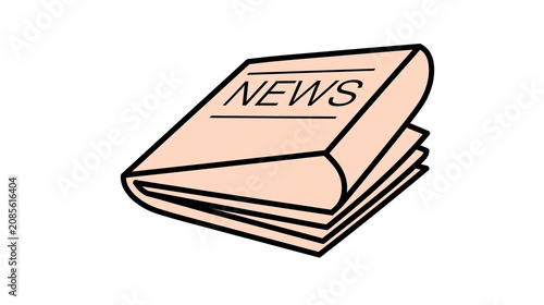 Photos Stack of newspapers with the word NEWS on top page