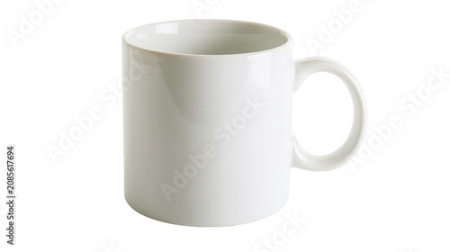 Foto White ceramic mug with handle