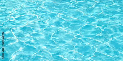 Konstfotografi Abstract Blue Water Pool Surface with Clear Ripples, Aqua Texture, Summer Swimmi