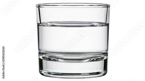 Canvas Print Clear glass tumbler filled with water