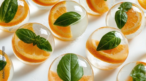 Fresh Citrus Fruit Salad with Orange Lemon and Mint on White Plate Healthy Breakfast Dessert Rich in Vitamins and Fresh Nutrition