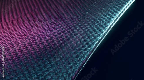 Abstract textured background with neon lights, digital fabric and technology abstract texture, premium background, copy space