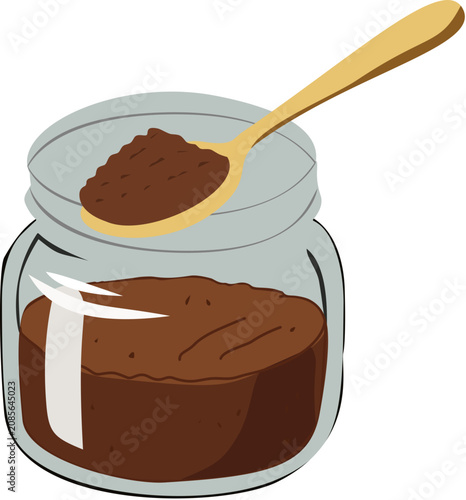 chocolate cake with spoon