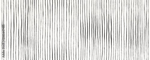 Hand drawn black vertical lines on white background