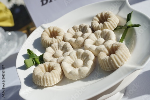 Foto A traditional cake from Baubau, Southeast Sulawesi, is commonly known as kue palu