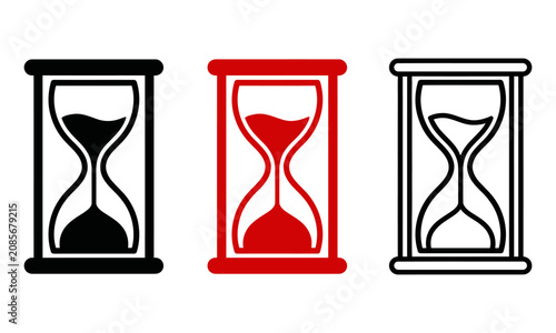 Set of Hourglass Icons