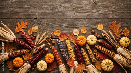 Autumn Harvest Corn Pumpkins.