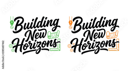 Tableau sur toile Labor day building new horizons construction worker tribute