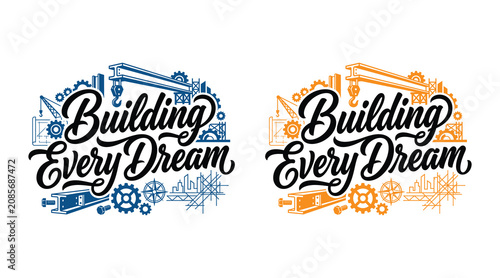 Tableau sur toile Labor day building every dream construction worker tribute