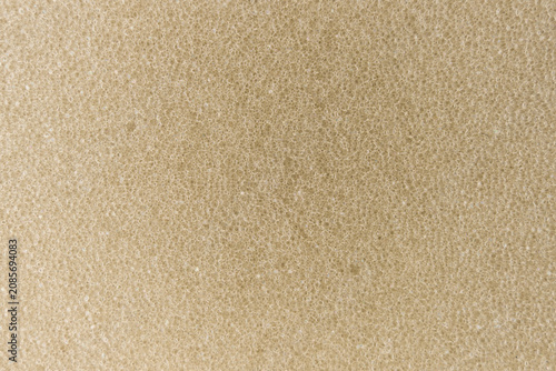 Cuadro en lienzo Beige Foam Texture Close-Up Background With Porous Sponge Surface And Soft Cushi