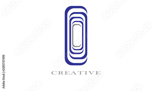 Round shape creative logo design icon illustrator vector