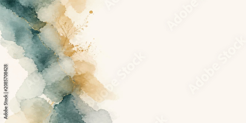 Foto Abstract blue watercolor background with clouds, smoke and fog texture, light wa