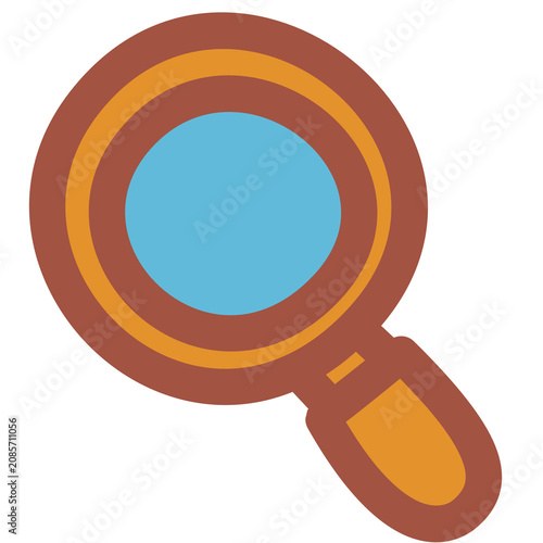 Magnifying Glass Search Education Sticker