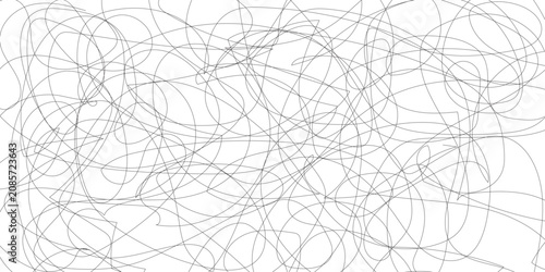 Cuadro en lienzo Seamless pattern with gray graphite pencil scribbles