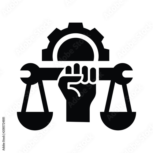  employee rights solid icon illustration vector graphic.eps