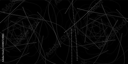 Foto Spiral with lines in circle