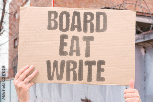 Foto "Board eat write" Chalk menus bring back conversation