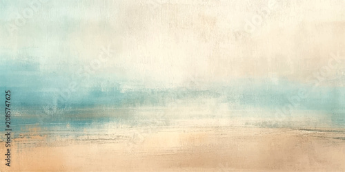 Fotografie Abstract Seascape Tranquility soft abstract seascape with muted pastel hues, reminiscent of a serene coastal vista at dawn, evoking a sense of calm and contemplation