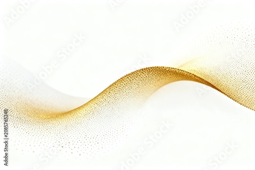 Golden Wave Abstract Background