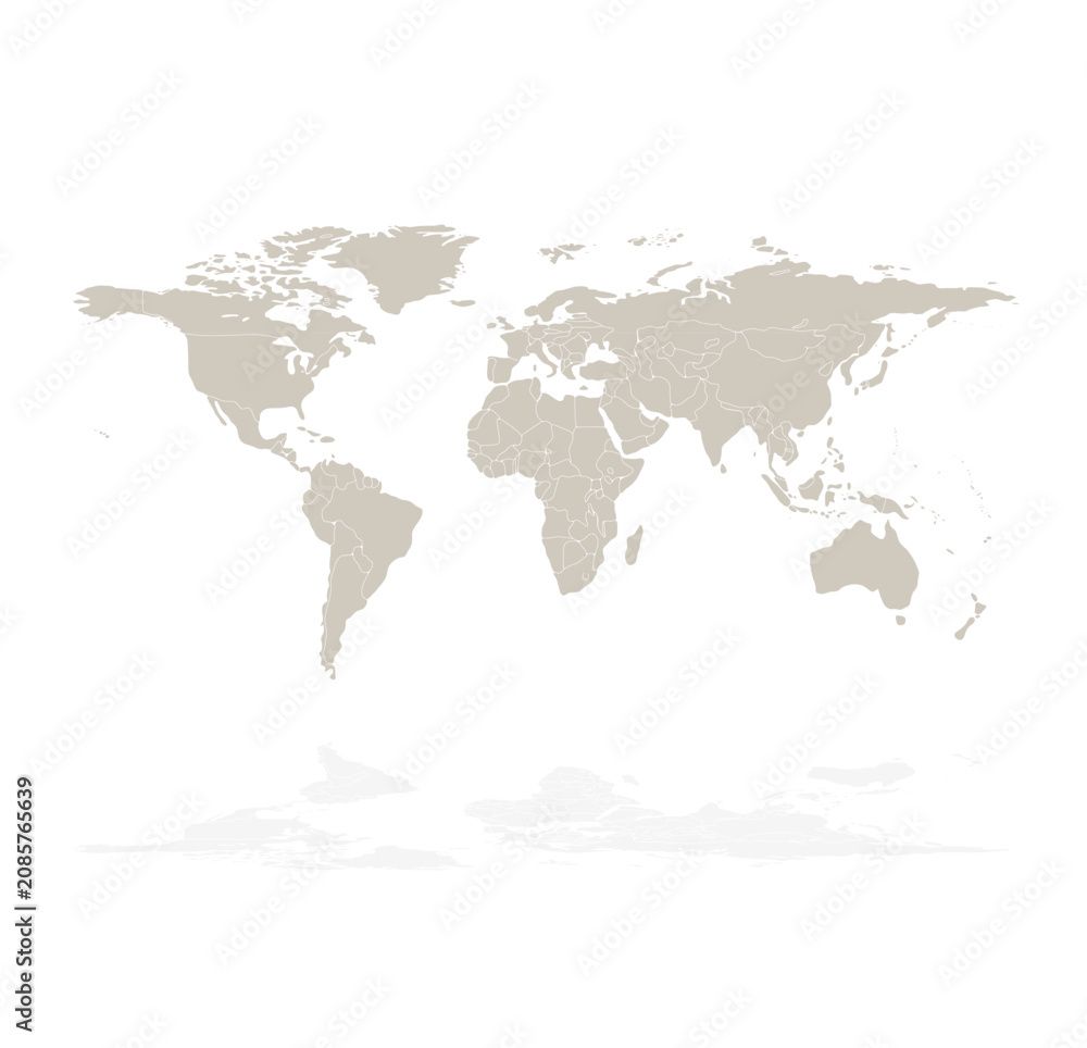 Fototapeta premium Modern worldmap for square 04 illustration image graphic for design projects presentations digital media marketing visuals professional commercial con