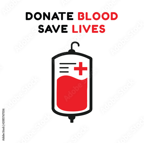 Blood Donation Save Lives Awareness Vector