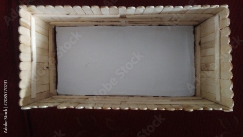 Fotografie Rectangular Wooden Craft Box