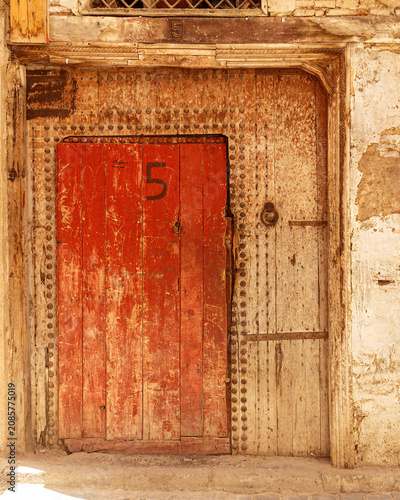 Tableau sur toile old wooden door