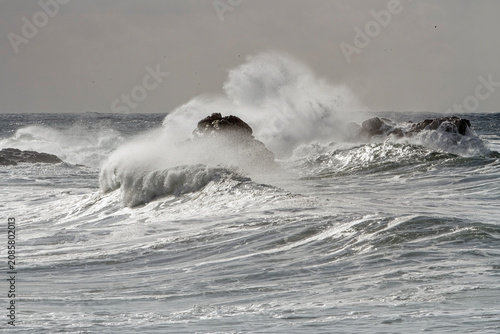December rough sea