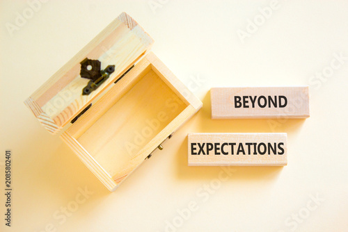 Photos Beyond expectations words symbol