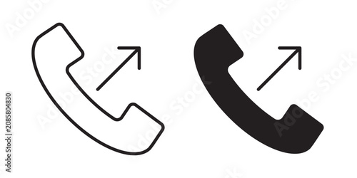 Картината върху платно Call outgoing icon