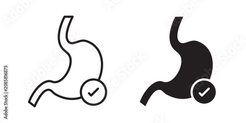 Cuadro en lienzo Digestion icon