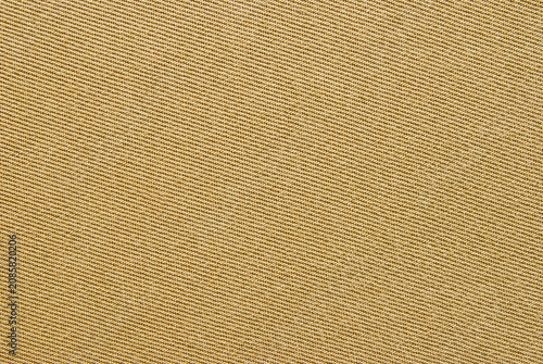 Brown cotton drill fabric texture background