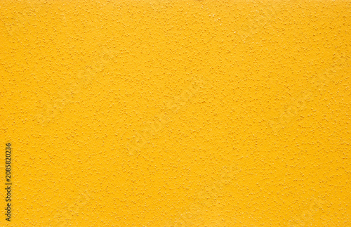 Принти на полотні Yellow plaster dry wall texture, rough dry wall texture background