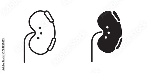 Tableau sur toile Kidney disease icon