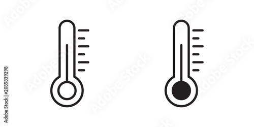 Canvastavla Temperature icon