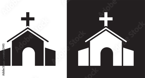 Tableau sur toile Church icon