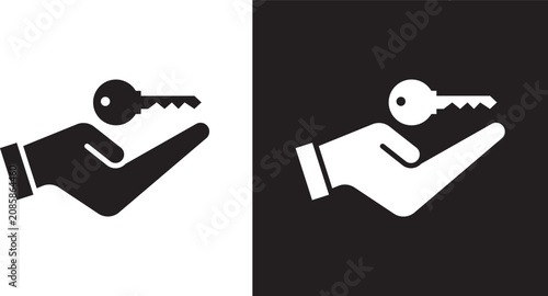 Fotografie Key handover icon