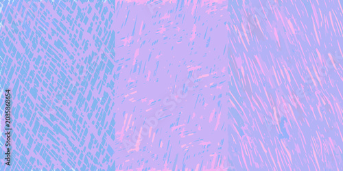 Obraz na plátně Diagonal hatch pattern with lavender and cyan coloration
