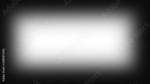 Tableau sur toile Strong black vignette frame over transparent background for dramatic movie border effect